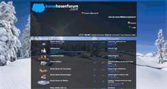 Desktop Screenshot of kurzehosenforum.com