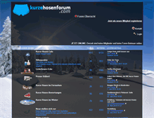 Tablet Screenshot of kurzehosenforum.com